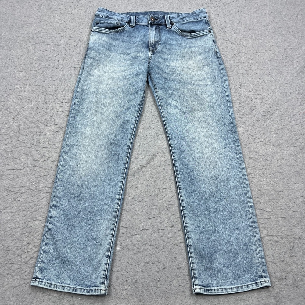 Buffalo David Bitton We Are Denim Straight Six Jeans Mens 33x30 Blue‎ Stone Wash